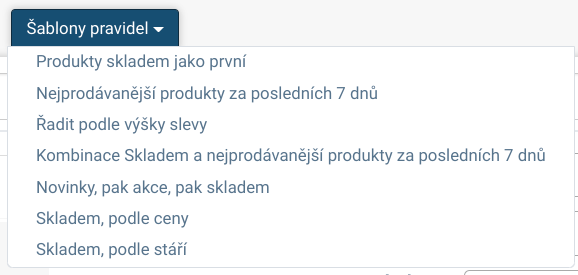 Šablony pro rychlý start