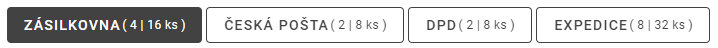 Podrobné filtry objednávek