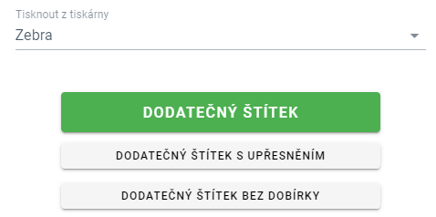 Dodatečné štítky