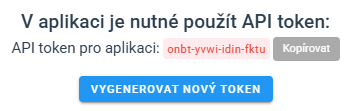 Vygenerování přístupového tokenu pro propojení Brani Tisku